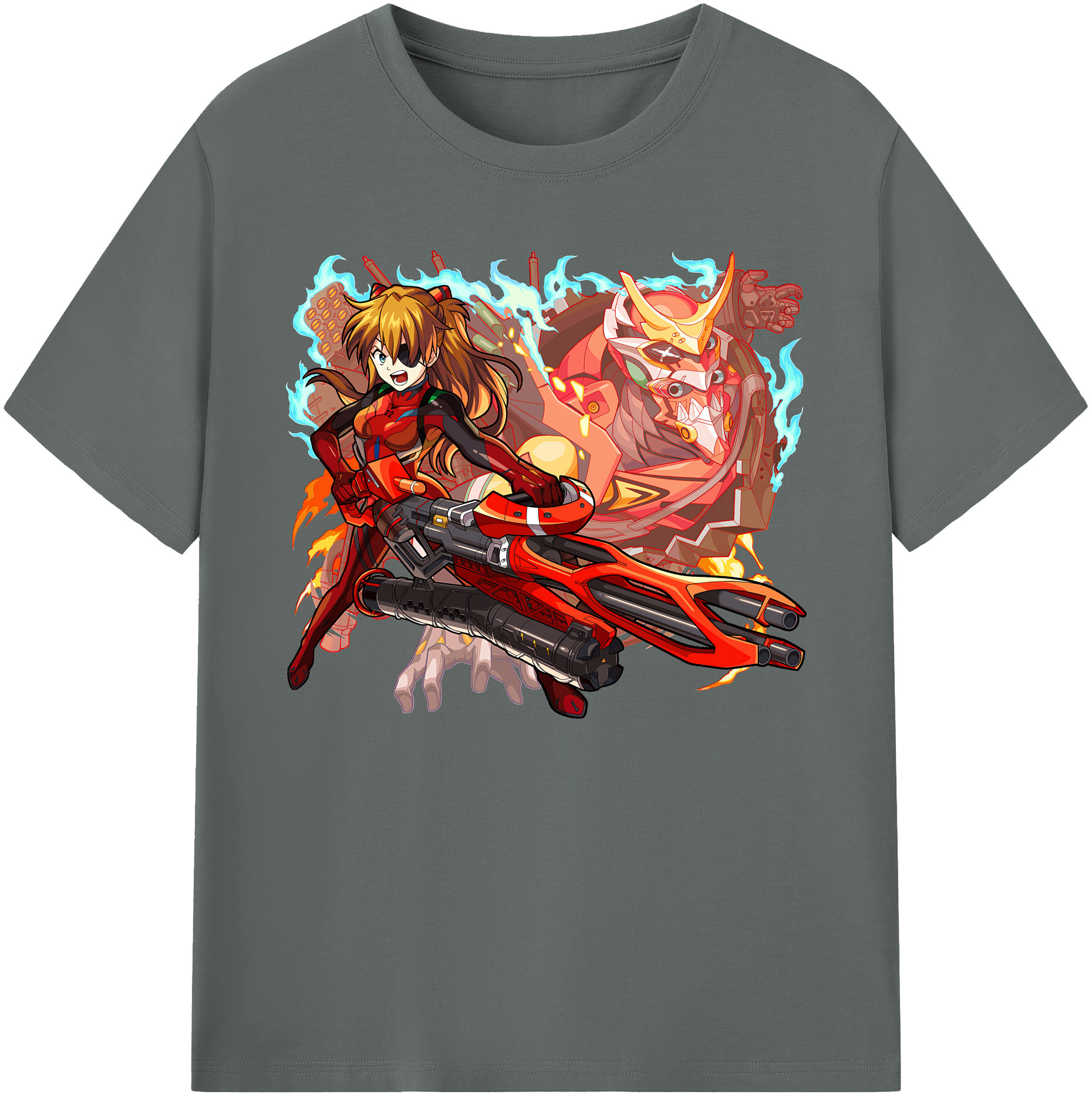 （画像用） EVA 新世紀エヴァンゲリオン 綿100％ メンズ半袖Tシャツ｜肌触りやわらか＆通気性